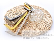 Square bag mouth gold clip closure 20cm bag accessories bronze grab black gold color