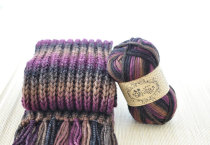 Snow princess Elbes love gradient long section dyed coarse wool cord bracelet jacket baby yarn scarves hat line