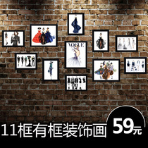 Hand-painted clothing decorative painting male womens clothing fashion paintings window decoration background wall mural fitting room wall painting