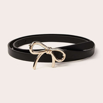 Belt for women versatile decorative bow belt thin belt versatile belt for women