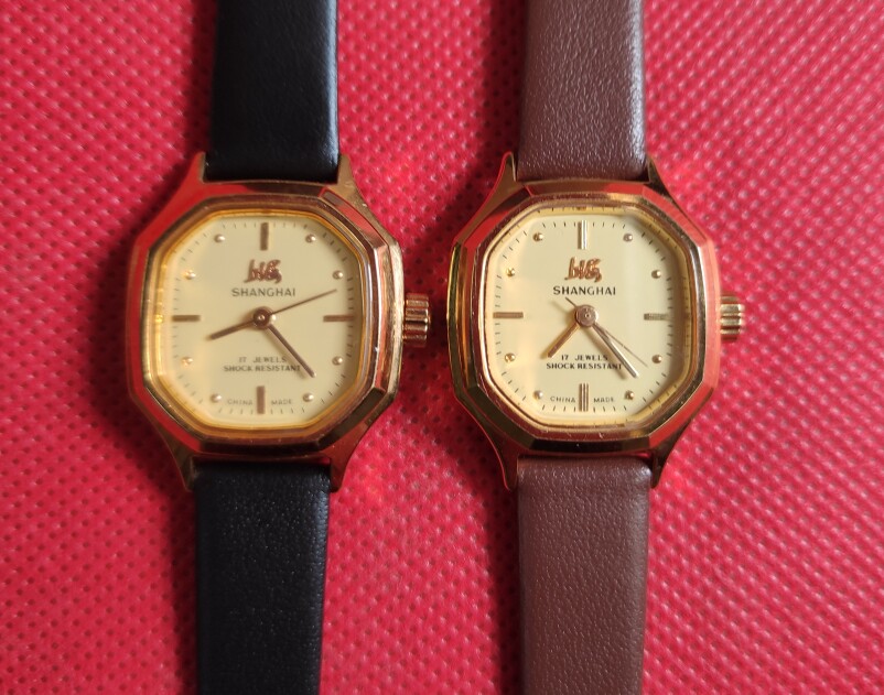 Shanghai 17 Diamond SS5A Manual gold plated mechanical woman table noble atmosphere-Taobao