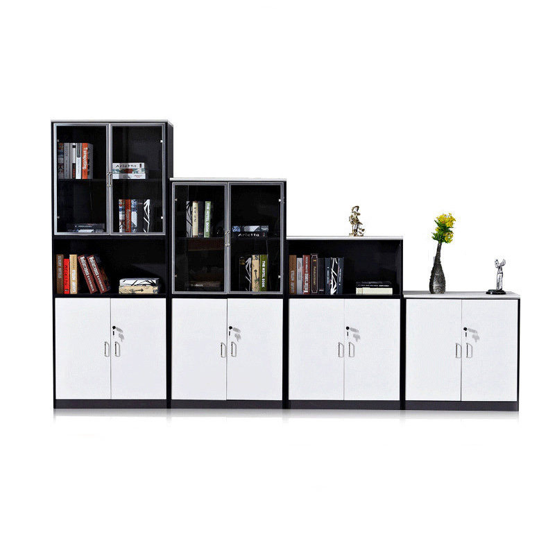 Office furniture file cabinet filing cabinet information cabinet wooden lock glass simple modern locker office cabinet
