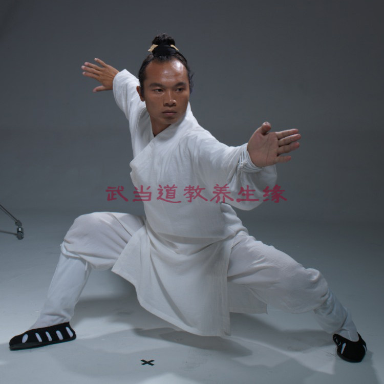 Wudang Tai Chi clothing health clothing men's new fashion retro morning exercise clothing Martial arts clothing Taoist robe Tai Chi clothing