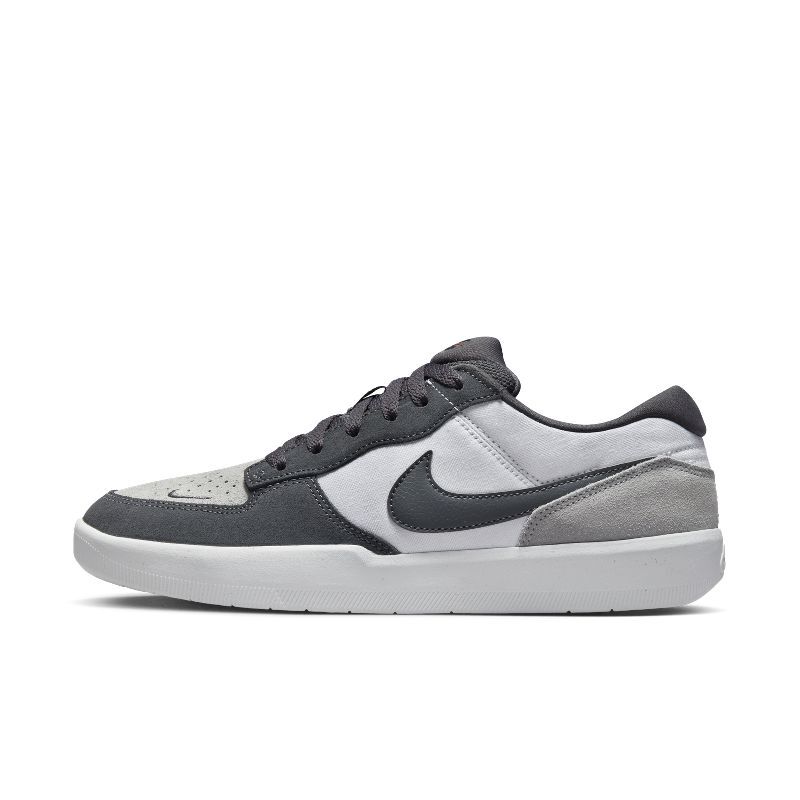Nike Sb Force 58 Nike Gray and White Men's Low-Top Sports Casual Sneakers Dv5477-001