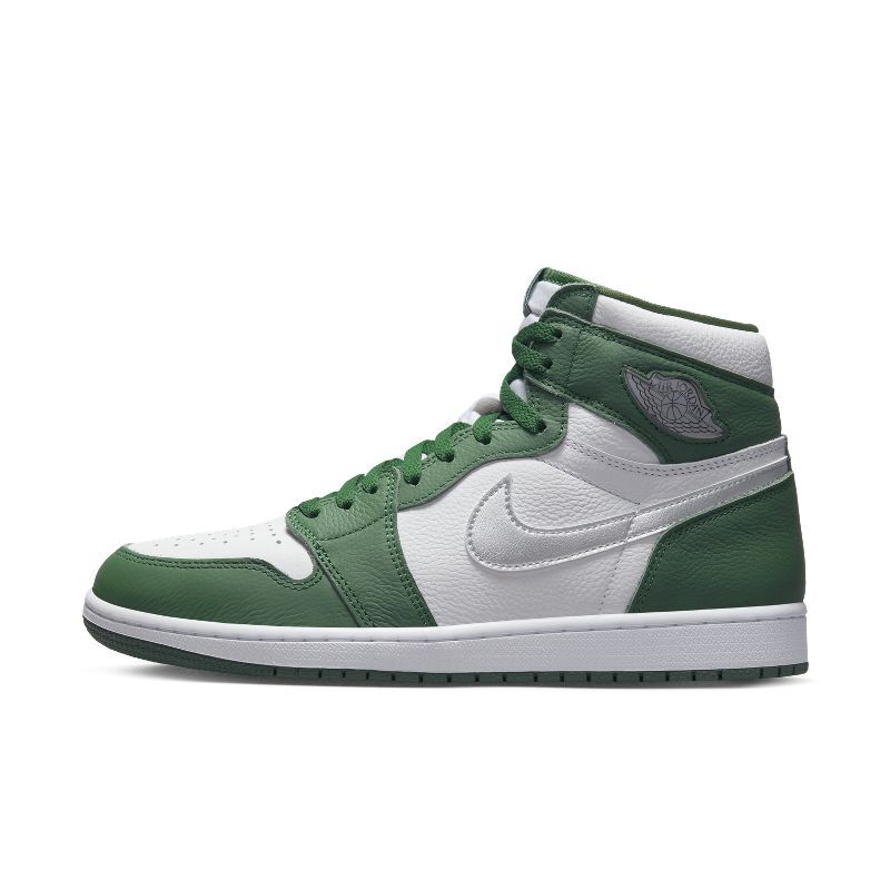 Air Jordan 1 Retro High Aj1 White and Green Men's Retro High-Top Basketball Shoes Dz5485-303