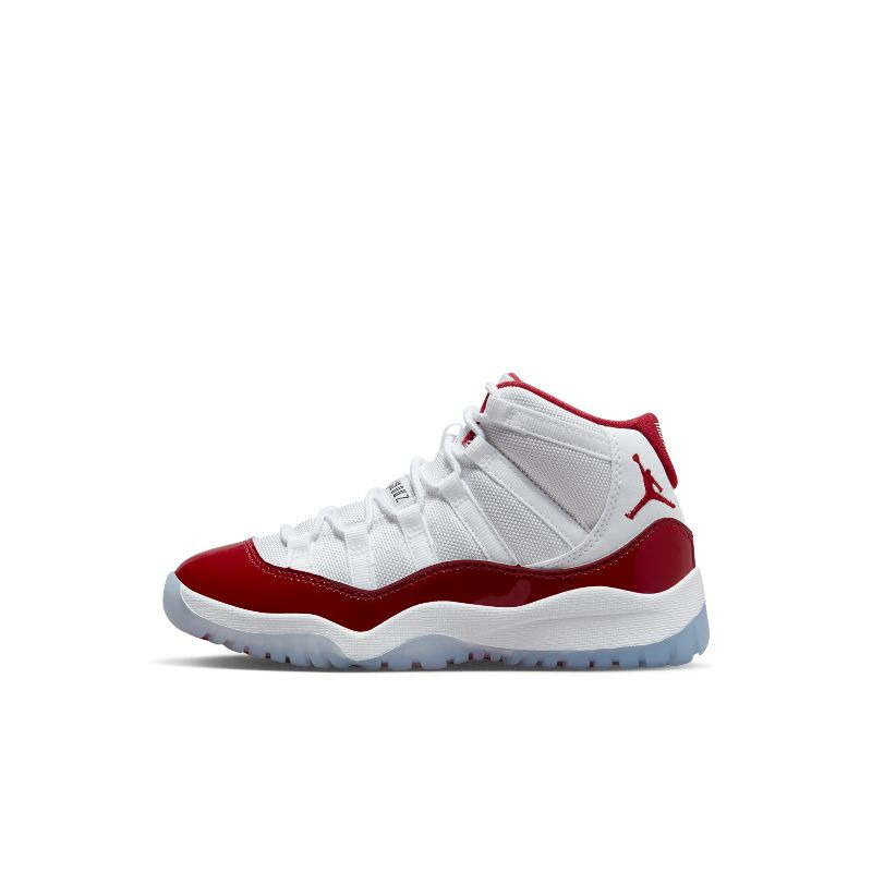 Air Jordan 11 Retro Aj11 White, Red and Blue Mid-Top Retro Basketball Shoes for Boys and Girls 378039-116