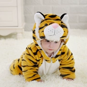 Tiger babyiesies nam và nữ quần áo trẻ em bò phù hợp với áo khoác cotton dày trẻ em mùa đông outwear