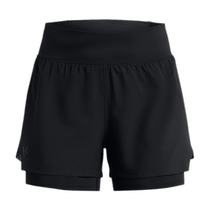 (New Product) Under Armor Official UA Spring and Summer Launch Womens Two-in-One Running Sports Shorts 1376759