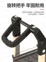 Small trailer household grocery cart shopping cart folding trolley old man pulling truck old man climbing stairs trolley