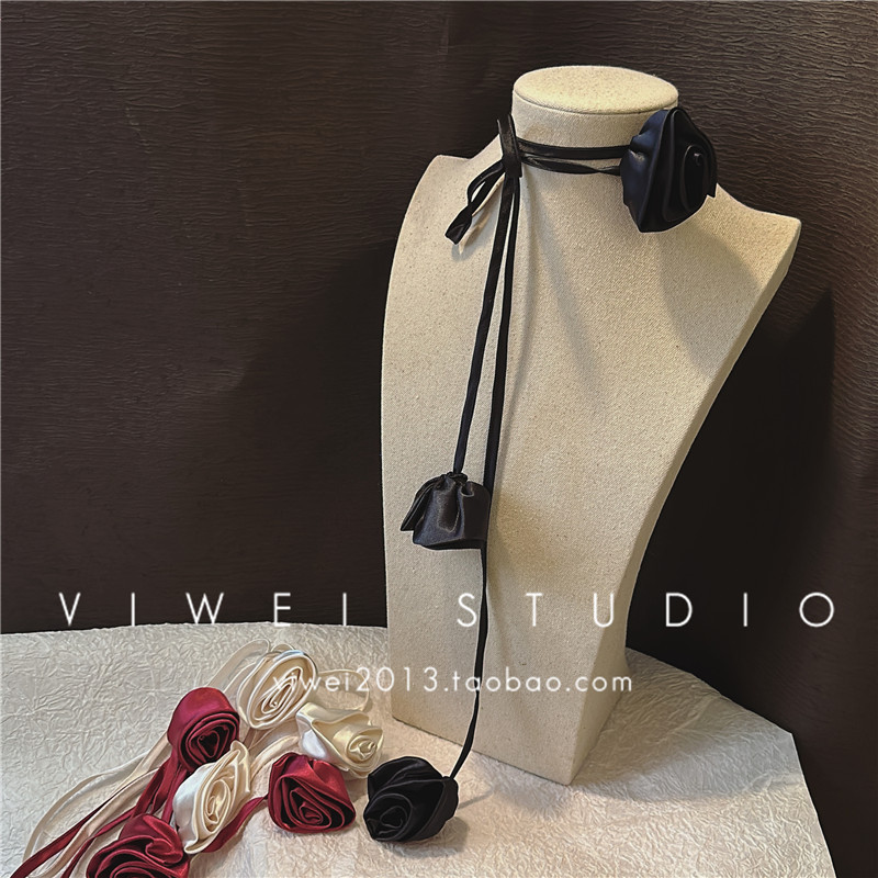 High-Quality Rose Flower! Niche Design, Atmospheric Travel Style, Pure Desire Style, Light Luxury Choker Necklace High-Quality Rose Flower! Niche Design, Atmospheric Travel Style, Pure Desire Style, Light Luxury Choker Necklace