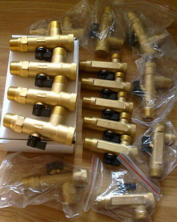 Right angle type filter ball valve GL01 R1 2 large stock handling of copper made material