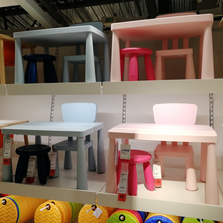 Kindergarten Children Table And Chairs Suit Plastic Table Chairs Baby Study Table Children Toy Table Xinlan Yidi Home