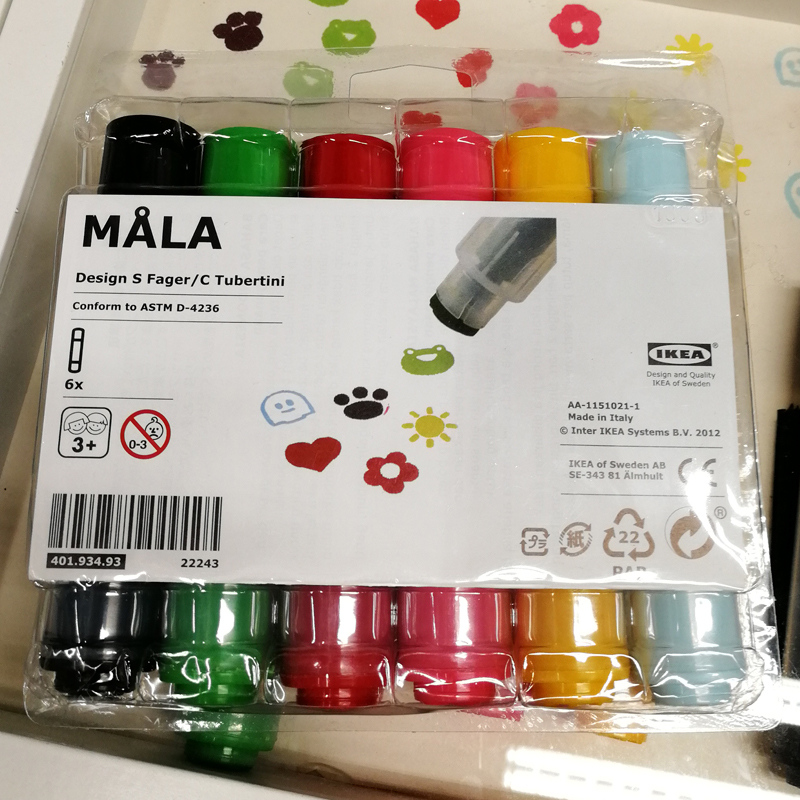 IKEA domestic children's small seal cartoon cute praise encourage baby your animal footprint seal