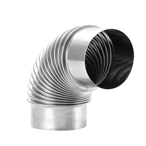 Stainless steel chimney pipe elbow rural household firewood stove pipe matching