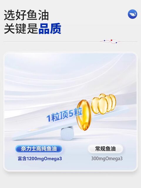 Deep-sea imported cod liver oil soft capsule official flagship store genuine adult eye protection and brain supplement for middle-aged and elderly people o3zw