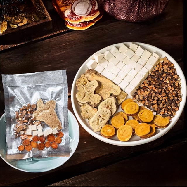 Lingguishugan Decoction, Poria, Cinnamon Twig, Atractylodes, Roasted Licorice Decoction, Chinese Herbal Medicine, Ganjianglingshu 1.5, Poria, Cinnamon Twig, Licorice Decoction Kb