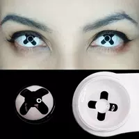 Поперечное черно -белое 14,5 мм [две части]