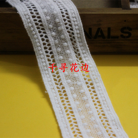 1110354J Preferential handmade lace lace lace accessories accessories pure cotton water soluble embroidery Width 5 cm