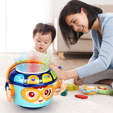 儿童不倒翁手拍鼓益智早教0-1岁婴儿音乐拍拍鼓6个月宝宝玩具充电