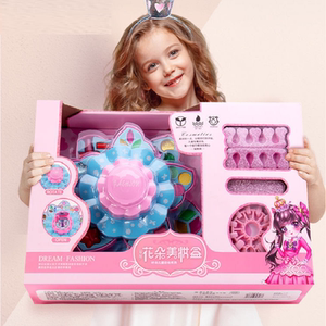 儿童化妆盒玩具套装安全无毒过家家彩妆指甲油口红眼影可水洗女孩