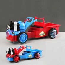 儿童玩具车男孩大号电动万向拖拉机音乐灯光旋转宝宝汽车玩具礼物
