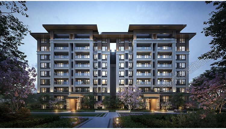 图片[15]-小区高层住宅楼花园室外建筑景观外观鸟瞰公寓日景3D模型库3dmax-cg男孩