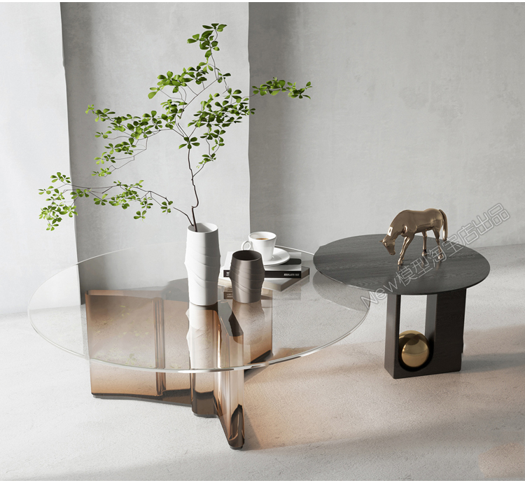 图片[27]-茶几边几3d模型现代轻奢港式金属子母室内软装组合单体3dmax素材-cg男孩