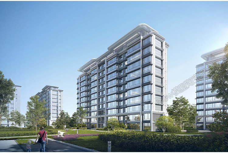 图片[26]-小区高层住宅楼花园室外建筑景观外观鸟瞰公寓日景3D模型库3dmax-cg男孩