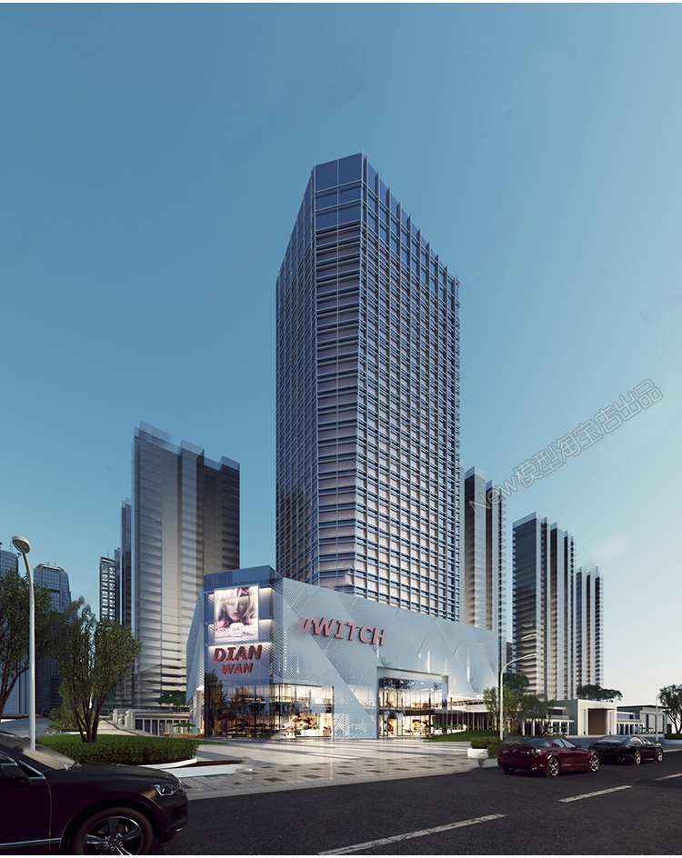 图片[21]-办公楼高层写字楼商业外观综合体大楼产业园公寓建筑3D模型3dmax-cg男孩