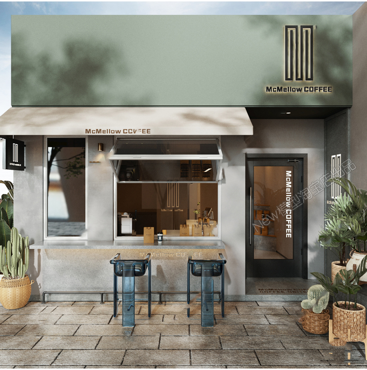 图片[12]-2023新款现代新中式日式店面门头门面室外建筑外观3d模型库3dmax-cg男孩