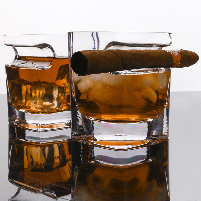 Creative Crystal Glass Whisky Cigar Cup Macaron Cup Wine Glass Wine Glass Whisky Cups Whisky Cups