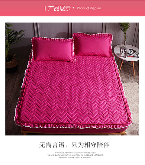 giường Li một mảnh bông bảo vệ tay áo BOOT dày bông nệm bìa tất cả Simmons đã bao gồm trượt 1.8m rắn - Trang bị Covers ga giường chun