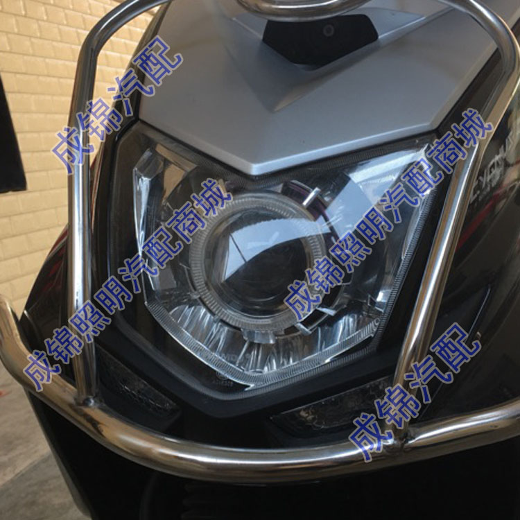Yamaha vẫn còn cổ áo lắp ráp đèn pha sửa đổi 5 ống kính đôi xe máy xenon đèn thiên thần mắt quỷ - Đèn HID xe máy đèn pha sirius