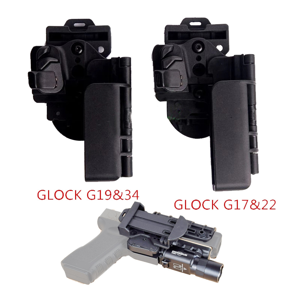 GLOCK Glock G17 19 22 34 waist tactical quick pull sleeve QM loading knob protective sleeve can be lighted