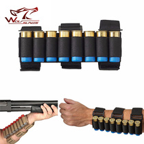 Army fan outdoor shotgun 8-hole arm shotgun bag Tactical holder bag accessory bag 10 bullet storage belt