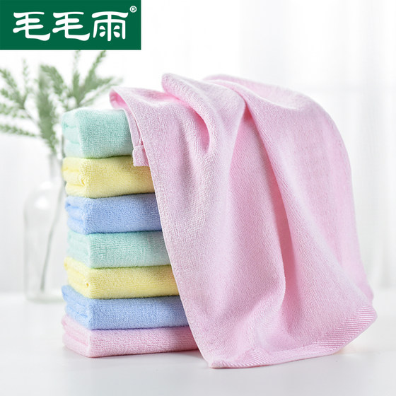 8 pieces of bamboo fiber towel special small square towel for women soft handkerchief bamboo stick dimension children towel small rectangle