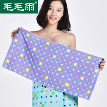 Cotton adult female washing face household towel bath bath wipe face towel does not lose hair double-sided gauze adult female dormitory