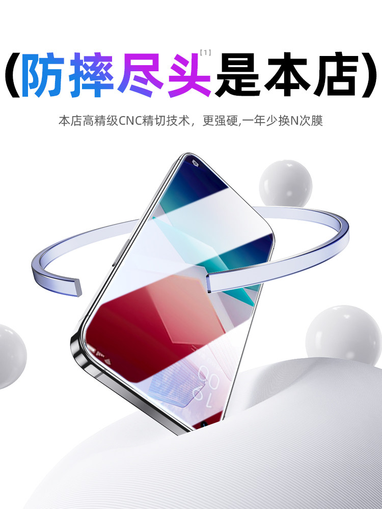 Suitable for Oppo K11X Tempered Glass Screen Protector, Oppo Find X8 Ultra Phone Screen Protector, Reno 14 Pro New Model, K13 Turbo Full Screen, 13/8/7/6/4Se2Z Explosion-Proof, K10K7K5K3K9S12Plus