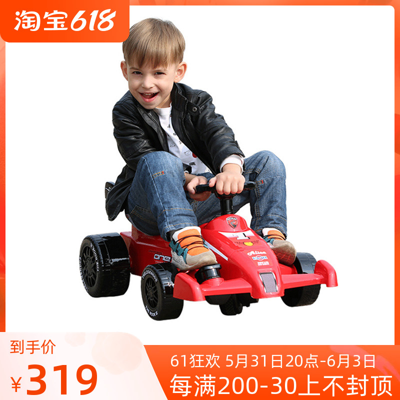 American rollplay like a Ray child electric quadricycle Cardiner car can take a human child f1 Racing male girl's toy