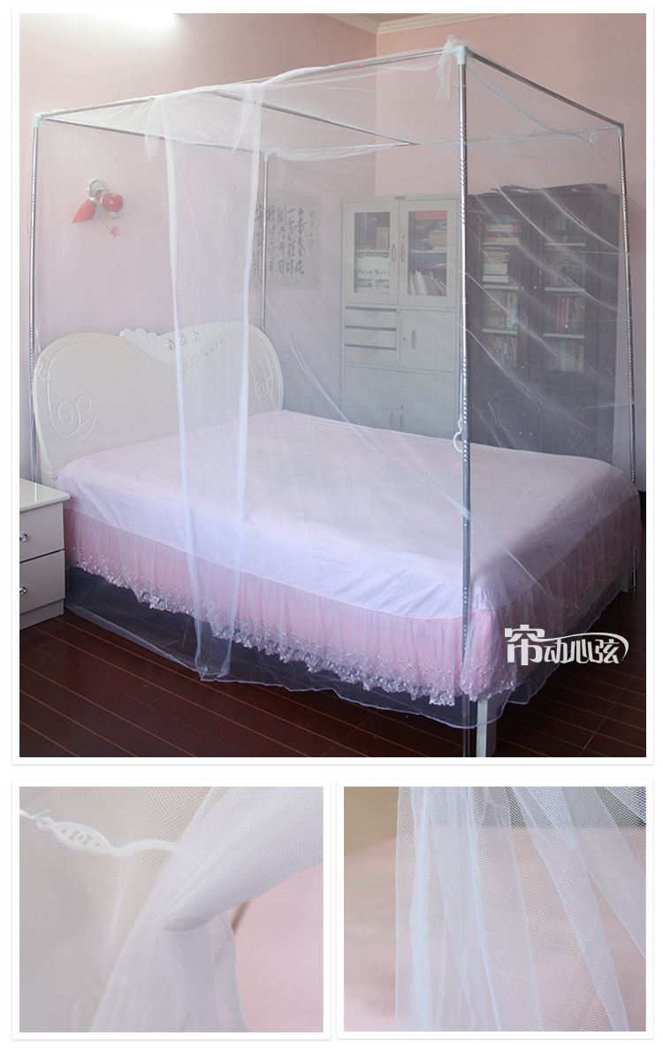 Muỗi net 1.8 m giường nhà đôi cài đặt miễn phí 1.5 m mã hóa nâng cao tầng cửa duy nhất phòng ngủ truyền thống cũ
