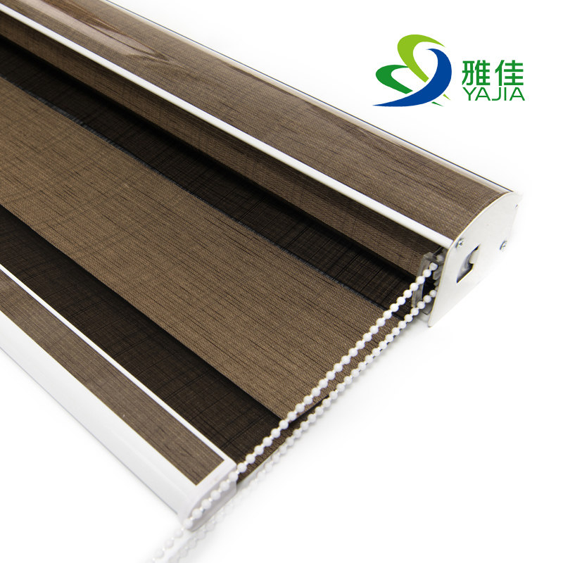 Thickened full blackout waterproof roller blinds double-layer blinds lift-free punching powder room kitchen bedroom hand-pulled