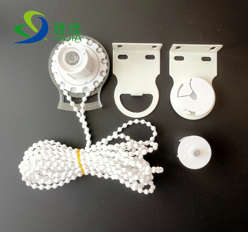 Original Roller Blind Curtain Accessories, Pull-Type Hand-Operated Lift Zipper Bead Head Pull Cord Reel Head Bracket Universal