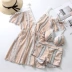 Quần sọc biển những người yêu thích bộ đồ bikini ba mảnh áo tắm nữ bảo thủ mỏng bên bờ biển khu nghỉ mát - Vài đồ bơi Vài đồ bơi