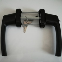 Off-drive handle handle with lock with safety flat door and window hardware accessories plastic steel lock door lock