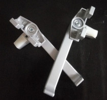 Thickened old-fashioned aluminum alloy window handle 38 color aluminum push window handle lock inside and outside the door and window handle 7 word lock