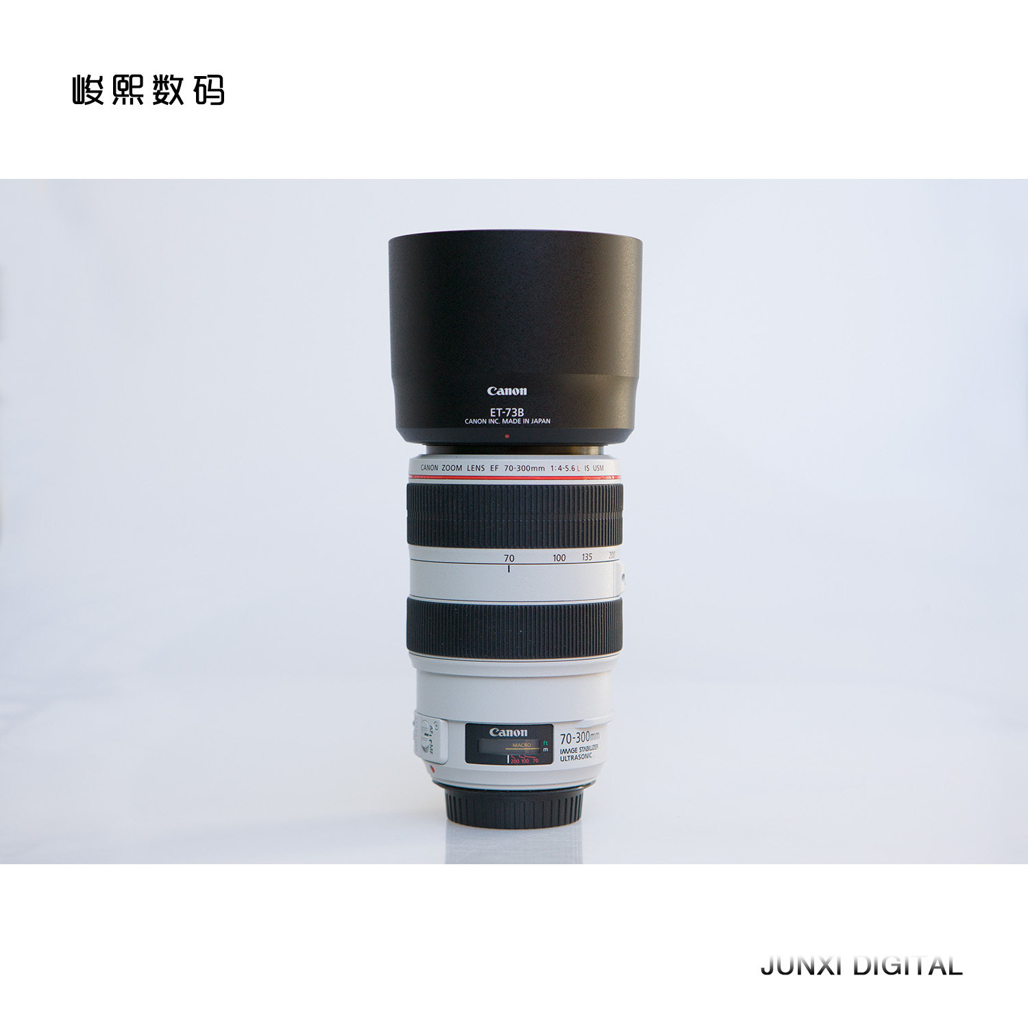 Used Canon 70-300mm f 4-5 6L IS USM full frame anti-shake lens telephoto big white fat white