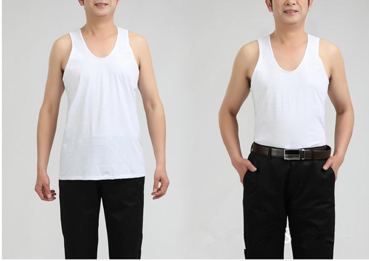 Của nam giới vest 100% cotton jersey vest rào cản ông già của cũ áo cộng với phân bón XL mùa hè lỏng lẻo