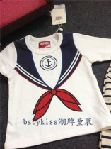 Boys clothes T-shirt Q4 college style long sleeve T-shirt spring autumn childrens clothes baby cotton coat base shirt