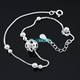 S925 sterling silver exquisite ball anklet bell hollow round ball anklet silver anklet female Korean style fashion simple non-allergenic