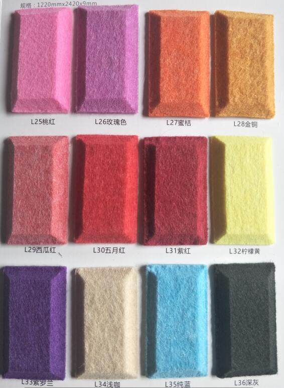 Flame Retardant Polyester Fiber Suction Soundboard Kindergarten Soundproof Board Home Cinema Moisture Absorbing material Decoration